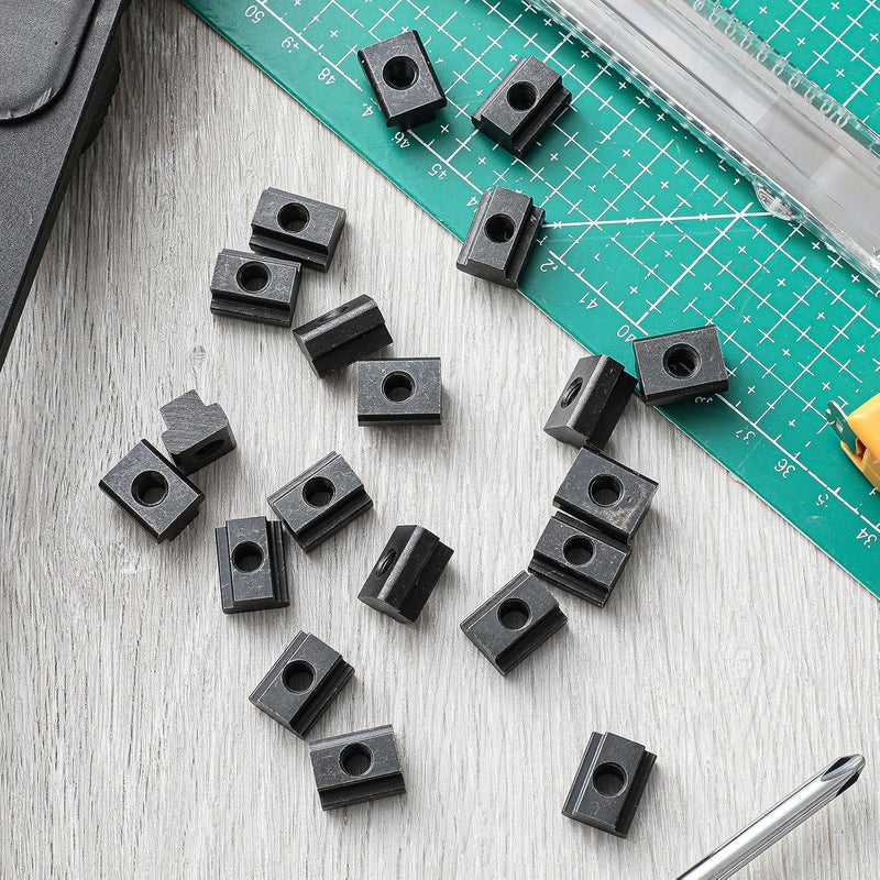 Yaocom 20 Pcs M6 T-Slot Nuts, Black Oxide Finish Table Slot, Grade 8.8, Slot Width 8 Mm/0.31", Depth 5.84 Mm/ 0.23'' for Machine Tool Tables - Image 4